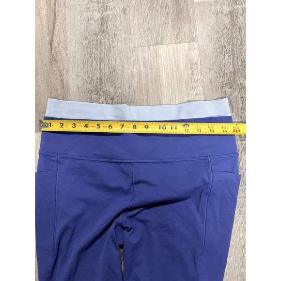Athleta Salutation Stash Double Up Tight Leggings Navy Blue Size L NWOT - Picture 7 of 7